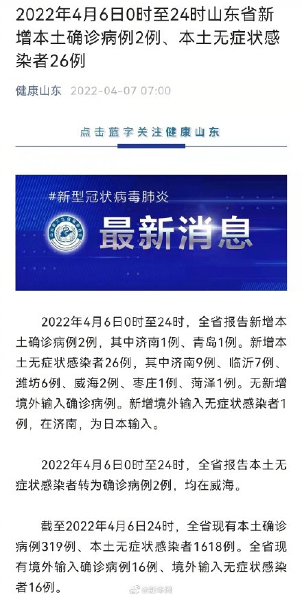 山东最新病例更新与分析报告